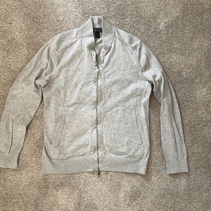 Gray Banana Republic zip up cardigan sweater Size Medium